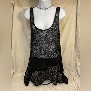 Torrid Floral Lace Tank